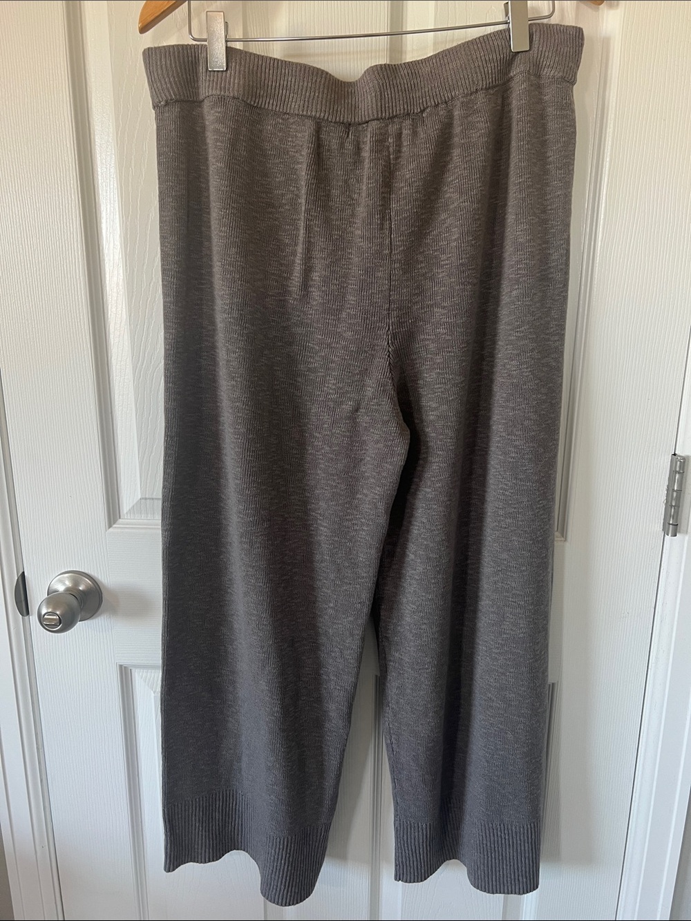 Free People Beach Jaclyn Sweater Set XL Gravel Knit Lounge Set - Picture 5 of 7